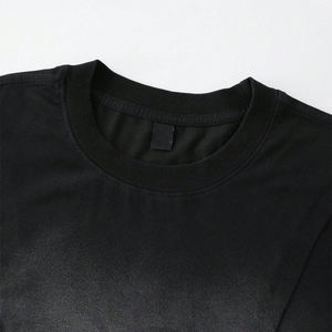 Camiseta de manga corta con lavado ácido para hombre de Street Life Custom, informal, 100% algodón, unisex. - Product Image 3