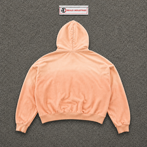 เสื้อฮู้ดดี้พีชโอเวอร์ไซส์พิมพ์ลายหัวใจ มีซิปด้านหน้า กระเป๋าเสื้อแบบลำลอง เสื้อสเวตเชิ้ตยูนิเซ็กส์ PREMIUM PEACH STREETWEAR HOODIE STREET FASH - Product Image 6
