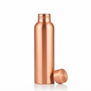 Bouteille d'eau en cuivre martelé de haute qualité, la plus vendue, purement artisanale, écologique, vaisselle ayurvédique en cuivre avec personnalisation - Product Image 5