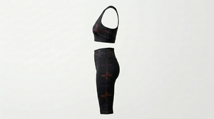 Meilleur prix OEM – Nouveaux ensembles de yoga pour femmes, motif uni, réversibles, grandes tailles, séchage rapide, sans coutures, logo personnalisé, ensemble 2 pièces - Product Image 5