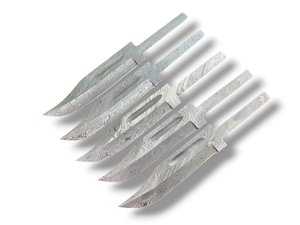 PAK ENTERPRISES Ensemble de lames brutes en acier Damas, fabrication artisanale, Full Tang, Drop Point, pour couteaux à lame fixe, pour la fabrication de couteaux personnalisés DIY - Product Image 4