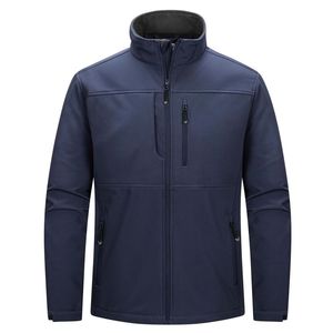 Veste softshell personnalisée pour homme, veste de travail décontractée coupe-vent pour l'hiver - Product Image 1