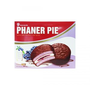 Biscuits moelleux au chocolat PHANER PIE 280g, fourrés à la myrtille et recouverts de guimauve, en vrac, OEM, sac/boîte, haute qualité - Product Image 1