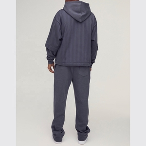 Modern USA Distress Embroidery <b>Tracksuit</b> Trendy Gym Wear <b>Tracksuit</b> High Quality Fabric - Product Image 3