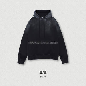 เสื้อฮู้ดโอเวอร์ไซส์ผ้าเทอร์รี่ไล่สีคุณภาพสูงตามสั่ง - Product Image 2