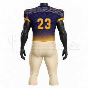 Ensemble d'uniformes de football américain personnalisés, maillot et pantalon de football d'équipe personnalisés, fabricant de vêtements de sport performants, OEM ODM - Product Image 2