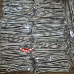 สายคล้องคอสีเทาหรือสีเงิน สายร้อยนกหวีด ด้ายไหมสีเทา ขายส่ง คุณภาพดีที่สุด - Product Image 6