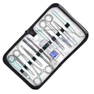 Students Surgical Kits MSC-H-1032 13 Pieces Needle Holder Forceps Tweezers Scaler Scissor Probe By <b>Blush</b> Surgical - Product Image 1