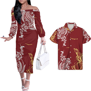 Diseño Popular, Nuevas Llegadas, Ropa de Pareja, 2 Piezas, Camisas Estampadas de Manga Larga, Vestidos Casuales - Product Image 3