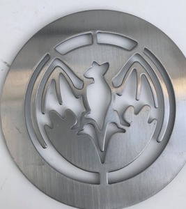 Premium Bat Shape Laser Cut Metal Coaster Set Silver Finished Suitable For <b>Table</b> <b>Protection</b> Home Cafe And Restaurant Use - Product Image 1