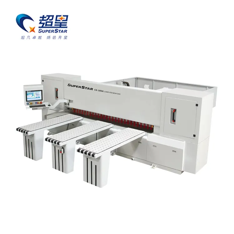 High speed carpentry machinery wood panel cutting cnc computer control beam saw