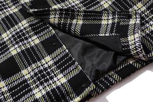 Chaqueta de manga larga de franela personalizada Botones naranjas Manta Sobrecamisa Camisa de franela Chaqueta de hombre - Product Image 5