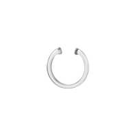 Manchette d'oreille coulissante non percée en or massif 14K 18K avec diamant de laboratoire taille baguette serti en canal, vente en gros fabricant