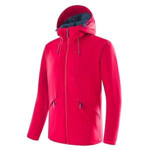 Vestes softshell personnalisées, automne, couleur unie, à capuche, en polaire, coupe-vent pour homme, imperméable - Product Image 2