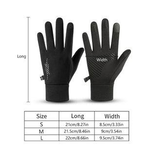 Guantes de Seguridad de Piel de Cabra Negra, Resistentes al Viento, Cálidos, Ignífugos, Antideslizantes, de Dedo Completo, Unisex, para Deportes de Invierno y Ciclismo, Venta al Por Mayor - Product Image 3