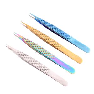 Sturdy and Durable <b>Eyelash</b> Extension Tweezers Stainless Steel Professional <b>Individual</b> <b>Eyelash</b> Extension Tweezers - Product Image 2