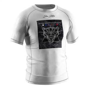 Custom Short Sleeve BJJ Rash Guard Men Jiu Jitsu Compression Shirt MMA <b>Grappling</b> Training Top Breathable Martial Arts Rashguard - Product Image 1