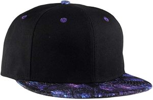 Snapback <b>Hat</b> for Men Women Style Colorful <b>Flat</b> Bill <b>Hats</b> Teens Adjustable Baseball Cap - Product Image 3