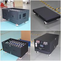 YIXIANG V2 Boîtier de batterie empilable 15 kWh avec BMS, base roulante inférieure pour batteries prismatiques LiFePO4, accessoires de support de batterie, noir