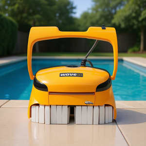 Nettoyeur de piscine robotisé automatique 50 pieds avec brosse murale commerciale - Product Image 3