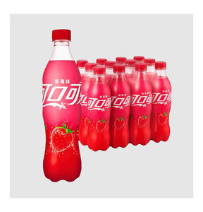 Coca-Cola Sabor Fresa China, 24 Latas de 330ml, Contiene 11g de Azúcar por 100ml, para un Sabor Dulce y Refrescante a Fresa - Product Image 2