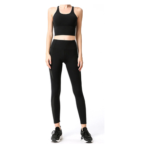 Conjuntos de Yoga Transpirables al por Mayor para Mujer, Ropa Deportiva Ligera de Color Sólido, Secado Rápido, para Entrenamiento, Fitness, Running - Product Image 1