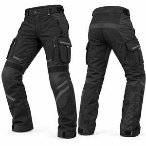 Pantalon de cyclisme pour adultes, imperméable, coupe-vent, respirant, anti-UV, pantalon de vélo pour l'extérieur avec protections en PU - Product Image 5