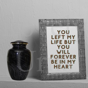 Urna Funeraria con Efecto Mármol, Recipiente para Cenizas, Recuerdo Elegante, Calidad Premium, Duradera, Recuerdo Espiritual - Product Image 3