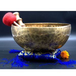 Cuenco tibetano de latón Wisdom, herramienta tradicional de meditación para yoga, terapia de sonido, relajación, equilibrio espiritual - Product Image 1