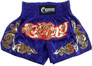 OEM Custom Design Professional Competition Muay Thai Shorts | Durable Side Slit Boxing <b>Trunks</b> for Training & Fighting - Product Image 2