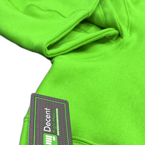 Sudadera con Capucha Extra Grande de Alta Calidad para Hombre, Hombros Caídos, Lisa, de Felpa Gruesa, Algodón-Poliéster - Product Image 3