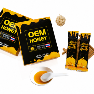 น้ำผึ้งผลไม้บรรจุซอง 15 กรัม รสหวานสไตล์ไทย บรรจุกล่องสีดำ ยอดขายดี ฉีกใช้ง่าย พกพาสะดวก - Product Image 4
