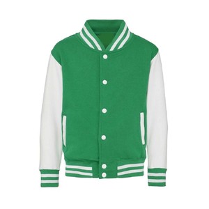 Black And Gray Varsity Jacket With White <b>Buttons</b> Regular Fit Casual Knitted Cotton Polyester Blend Turn Down Collar Autumn Wear - Product Image 3
