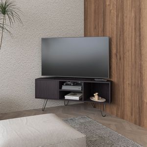 Fredonia 65 \ "Wengue TV Stand avec porte et rangement ouvert - Product Image 1