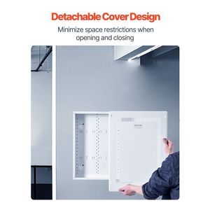 Kit Scatola di Gestione Cavi da Incasso a Parete da 20 Pollici per Strutture Multimediali con Accessori Cablati - Product Image 6