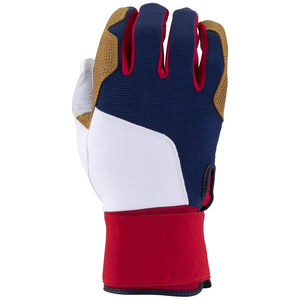 Gants de frappe en cuir rouge, blanc, bleu, marron, respirants, avec fermeture auto-agrippante, unisexes, pour adultes, pour l'entraînement - Product Image 2