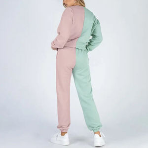 Puff Printing Custom 2 <b>Piece</b> Hoodie Jogger <b>Set</b> Elegant Casual Tracksuit Women USA Size Pullover Drawstring Hoodie 100% Cotton - Product Image 1