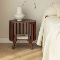 Vandana Nova Merino Bedside 50x35 cm en bois d'acacia Dragor