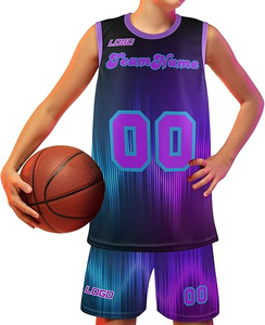 Stretch Fit Basketball Uniform Customizable Team Logo Jersey And Shorts Lightweight Breathable Athletic Wear For Training - Product Image 4
