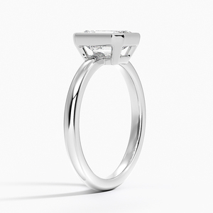 BOJ <b>Ring</b> 0105 Emerald Cut 925 <b>Silver</b> Halo Stone Prong Setting <b>Solitaire</b> Diamond <b>Ring</b> 2ct D Color VVS1 Moissanite GRA Certified - Product Image 2
