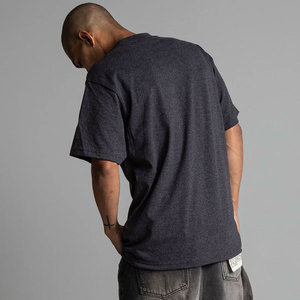 เสื้อยืดพรีเมียมขายส่ง 255GSM 7.5oz หนักพิเศษ ผ้าฝ้าย 100% ทรงหลวม คอกลม แขนสั้น ระบายอากาศได้ดี สไตล์ลำลอง สตรีทแวร์ แบบเรียบ - Product Image 4