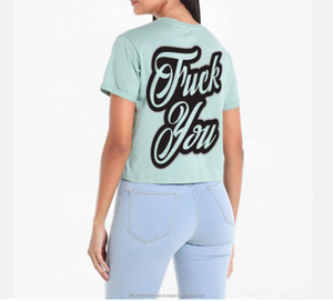 NOVEDAD DE VERANO 2024, camisetas populares con estampado personalizado para mujeres americanas, transpirable, 100% algodón, peso pesado, liso, tela informal alta - Product Image 2