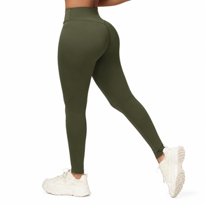 Leggings Deportivos Personalizados para Mujer con Cintura Cruzada en V, Leggings de Cintura Alta con Cintura Cruzada, Pantalones de Yoga Elásticos en 4 Direcciones - Product Image 2