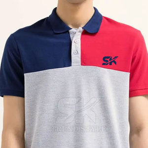 Polo de Hombre de Primera Calidad, Último Modelo, Bicolor, Liso, 100% Algodón, Precio Económico al por Mayor - Product Image 5