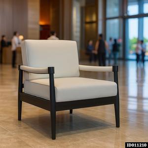 เก้าอี้พักผ่อน Nero Classic Modern Teak ทำจากไม้สักแท้ ดีไซน์ตามหลักสรีรศาสตร์ พร้อมเชือกพาราคอร์ด ไม่สามารถพับได้ เหมาะสำหรับใช้ในห้องนั่งเล่น - Product Image 1