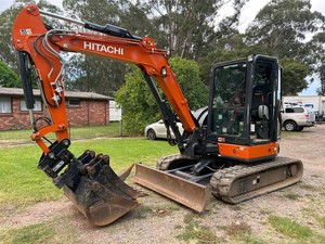 Mini-excavatrice Hitachi ZX35U-5N haute performance 2023, compacte, avec godet hydraulique et moteur de pompe, pour travaux de jardinage et de construction municipale - Product Image 5