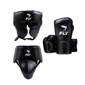 Ensemble de boxe Fly neuf, imprimé, pour entraînement et sparring, en cuir de vachette sur mesure, dernier modèle, super confortable - Product Image 1