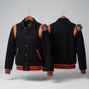 OEM Embroidery Patches Custom Men Plus Size Letterman <b>Jackets</b> Baseball <b>Leather</b> Street Wear Varsity <b>Jacket</b> for Men - Product Image 1