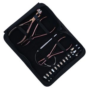 Kit d'outils pour extensions capillaires : Pince à bandes adhésives, Outil à boucle, Aiguille courbée, Pinces de sectionnement pour coiffure, Pince à sertir plate, Outil de dépose - Product Image 6