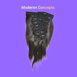 Extensiones de Cabello Humano Virgen Vietnamita Sin Procesar, Baratas, 100% Remy, con Clip, Liso, Color Negro, de Templo, Indias - Product Image 4